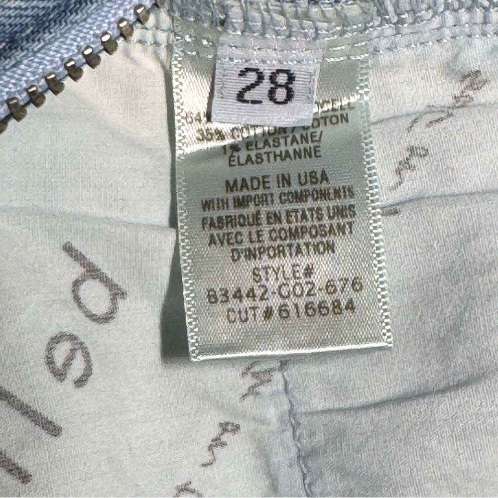Bella Dahl Side Slit Jeans Ocean Mist size 28 Wide Leg Boho Coastal Chic - Picture 10 of 12